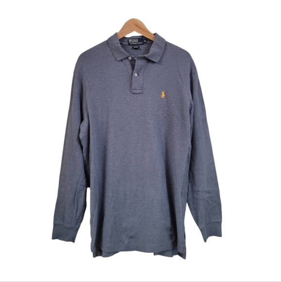 Polo Ralph Lauren Other - Vintage Polo Ralph Lauren Rugby Shirt Men's Medium Blue Collared Button